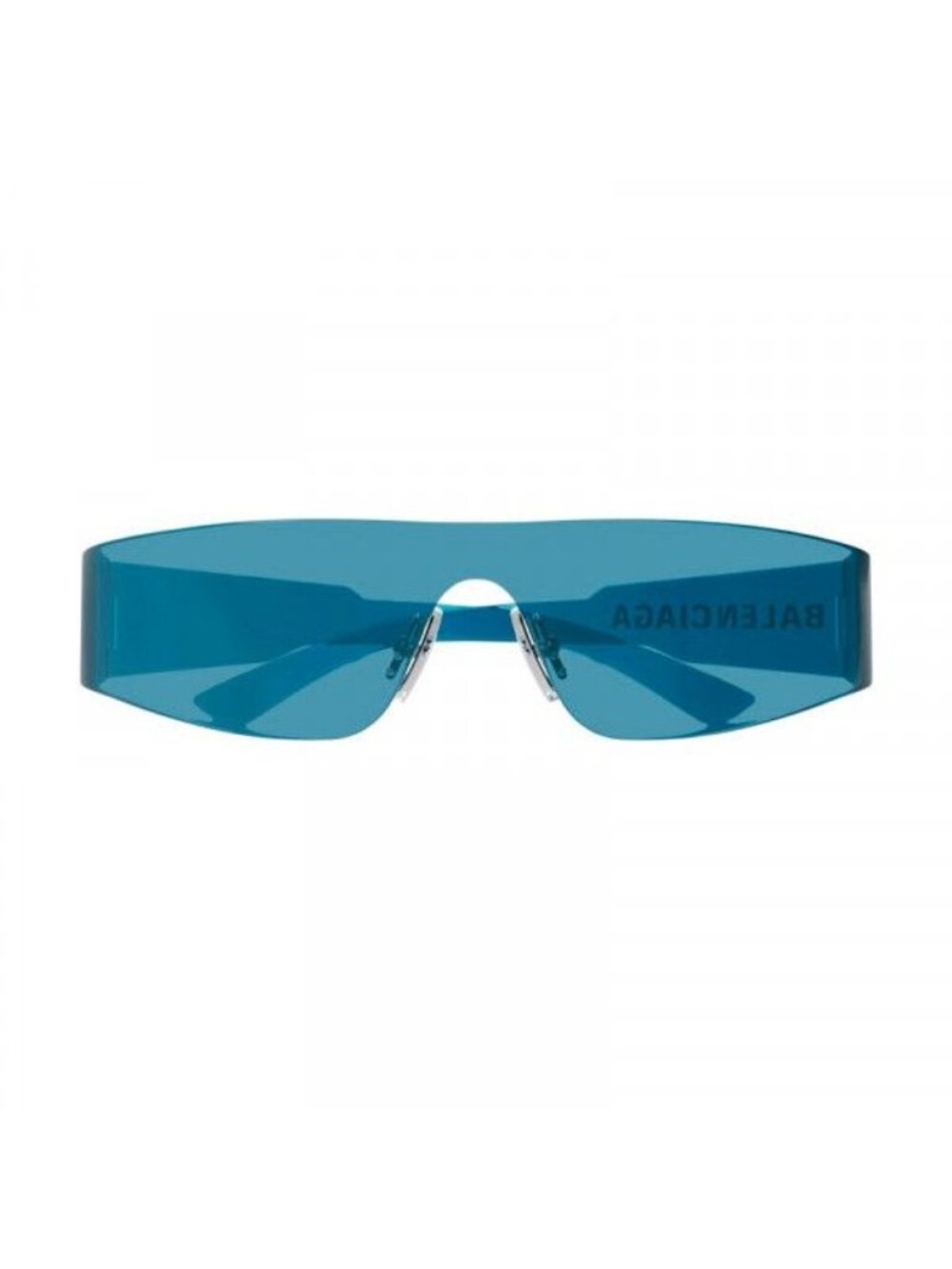 NEW BALENCIAGA SUNGLASSES BB0041S 014 UNISEX SHIELD BLUE EYEWEAR BALENCIAGA - Picture 3 of 6